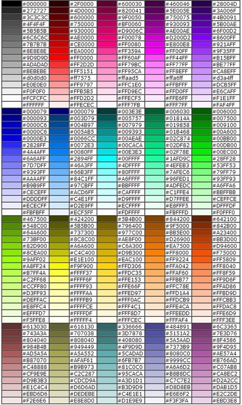 球球大作战颜色括号 颜色名字代码大全