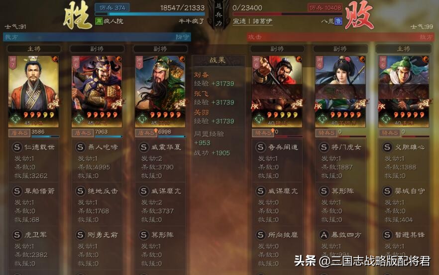 三国志战略版虎卫桃园1穿16，顶配T0新桃园配置